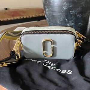 Marc Jacobs Gray SnapshotCrossbody Bag